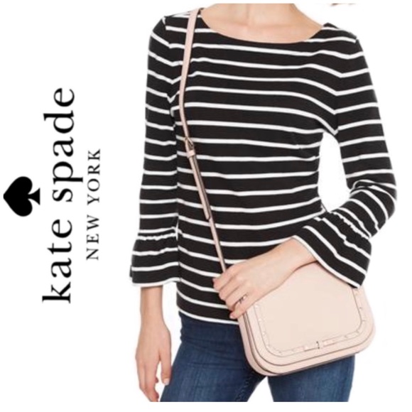 NWT Kate Spade Leather jeweled crossbody blush - Picture 2 of 7